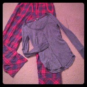 VS pj red plaid